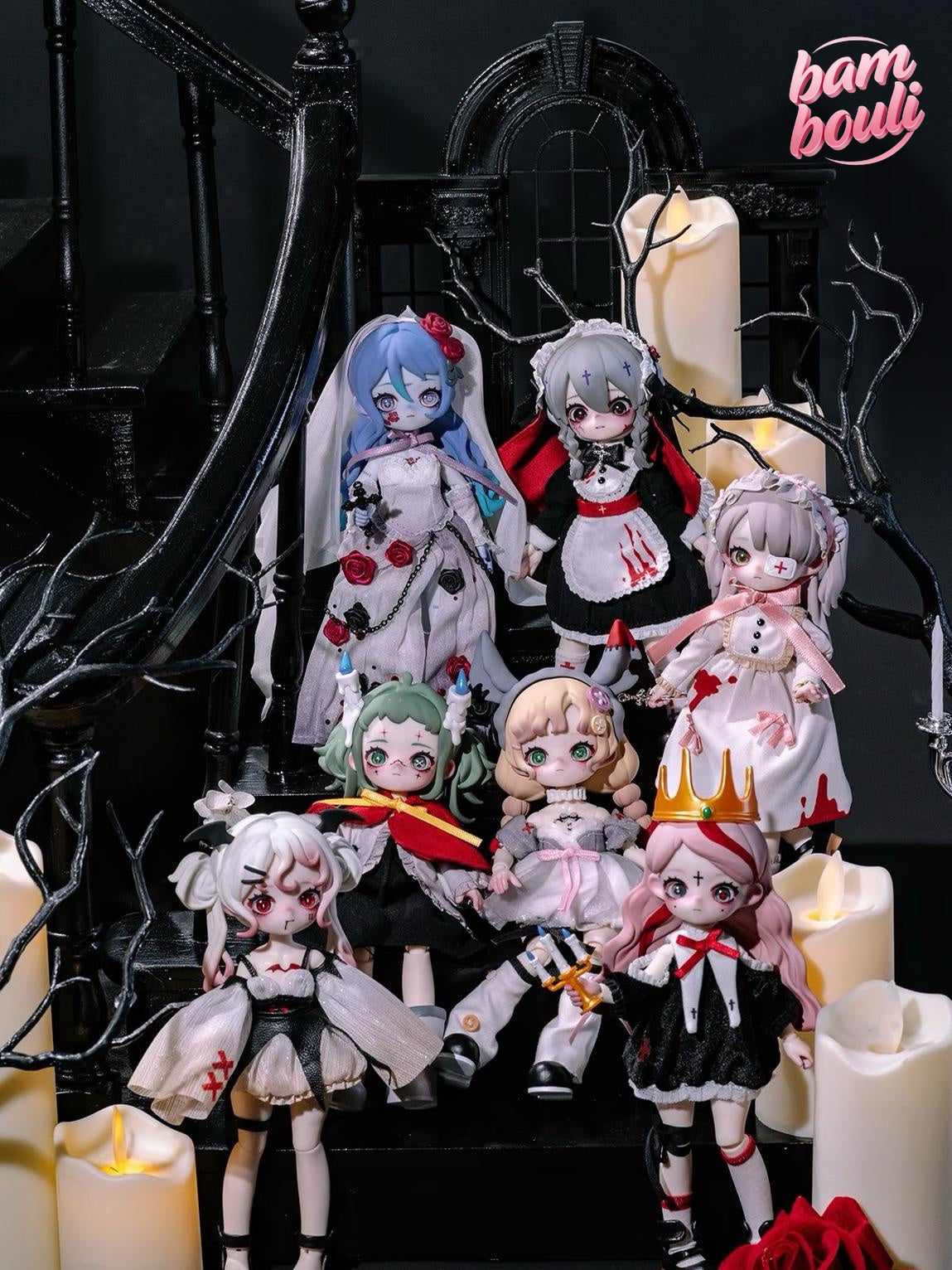 Nyssa Eerie Nightmare Series, 1/12 Scale, Gothic-style BJD Blind Box, Action Figure with Movable Joints, Collectible Toys